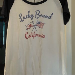 Lucky flag t shirt